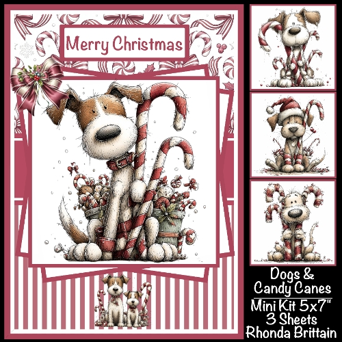 Dogs & Candy Canes Mini Kit 5x7 (3)