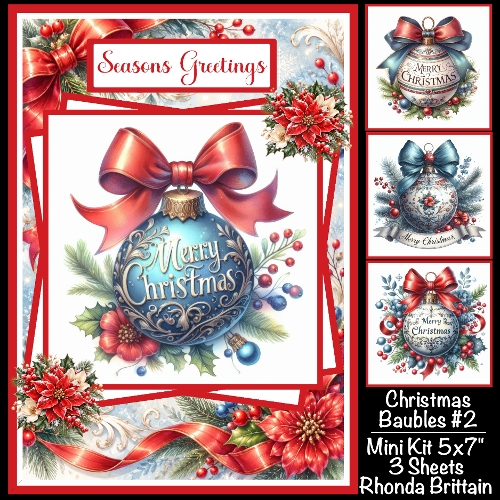 Christmas Baubles #2 Mini Kit 5x7 (3)