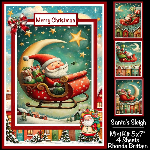 Santas Sleigh Mini Kit 5x7 (4)