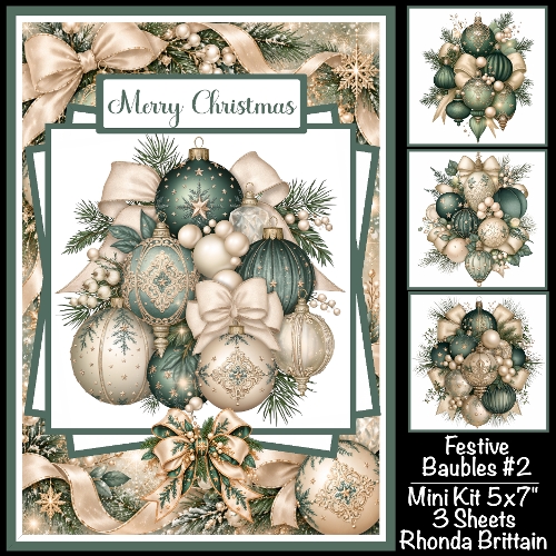 Festive Baubles #2 Mini Kit 5x7 (3)