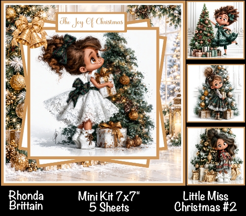 Little Miss Christmas #2 Mini Kit 7x7 (5)