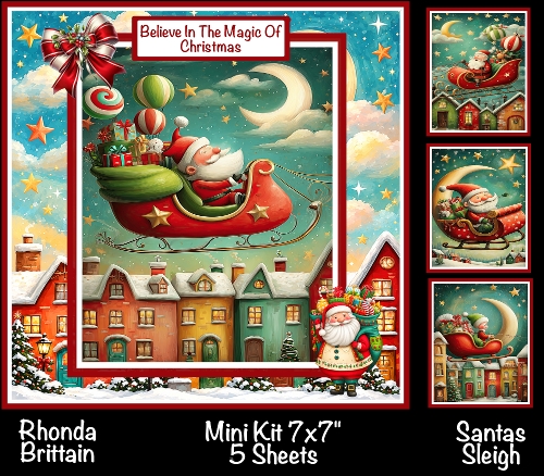 Santas Sleigh Mini Kit 7x7 (5)