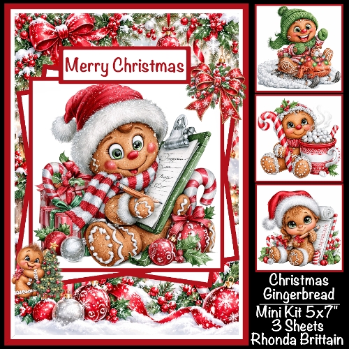 Gingerbread Christmas Mini Kit 5x7 (3)