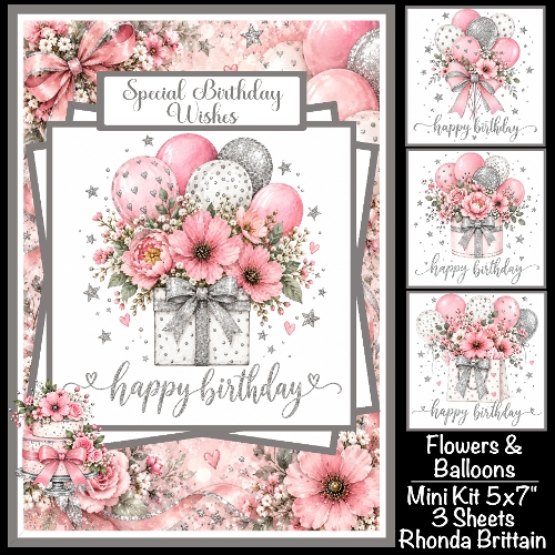 Flowers & Balloons Mini Kit 5x7 (3)