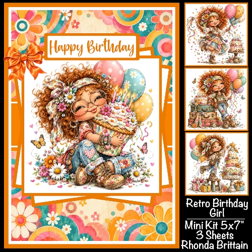 Retro Birthday Girl Mini Kit 5x7 (3)