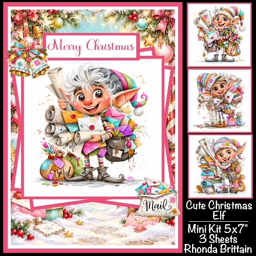Cute Christmas Elf Mini Kit 5x7 (3)