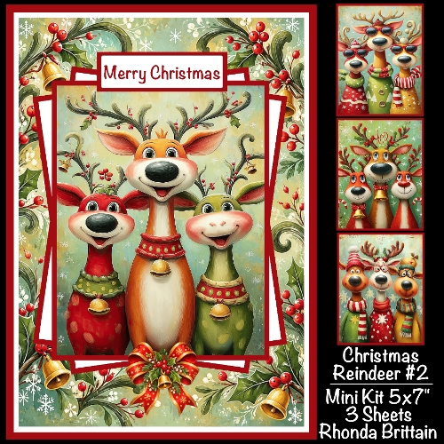 Christmas Reindeer #2 Mini Kit 5x7 (3)