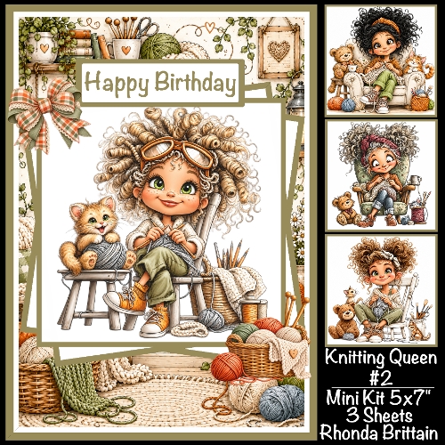Knitting Queen #2 Mini Kit 5x7 (3)