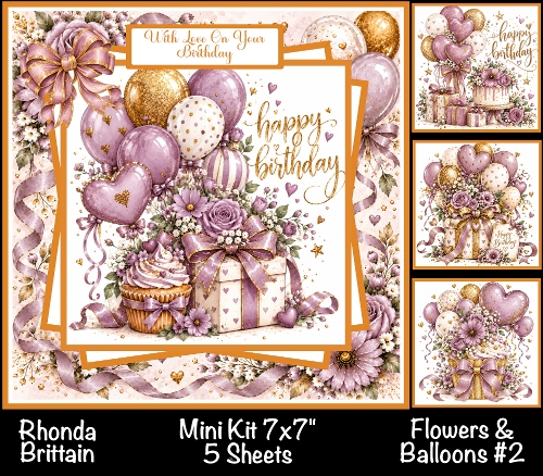 Flowers & Balloons #2 Mini Kit 7x7 (5)