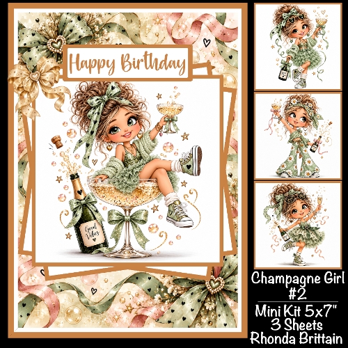 Champagne Girl #2 Mini Kit 5x7 (3)