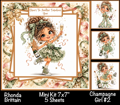 Champagne Girl #2 Mini Kit 7x7 (5)