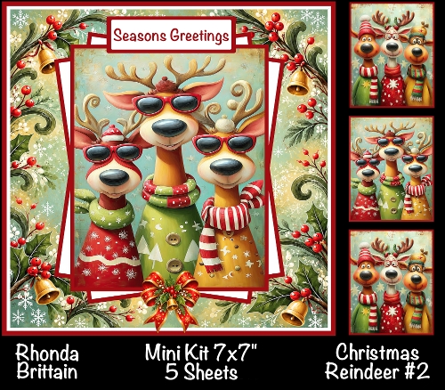 Christmas Reindeer #2 Mini Kit 7x7 (5)