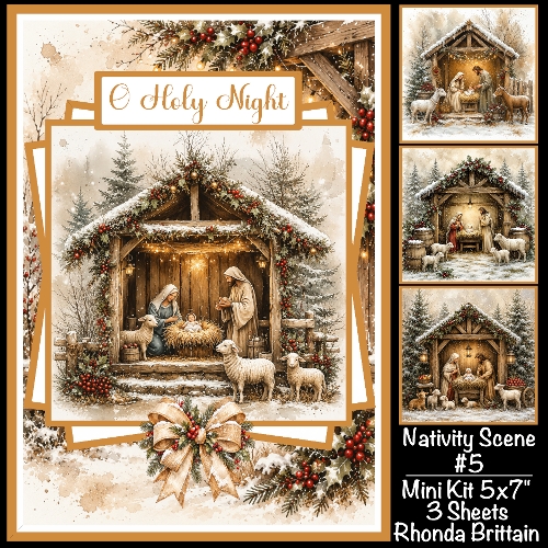 Nativity Scene #5 Mini Kit 5x7 (3)