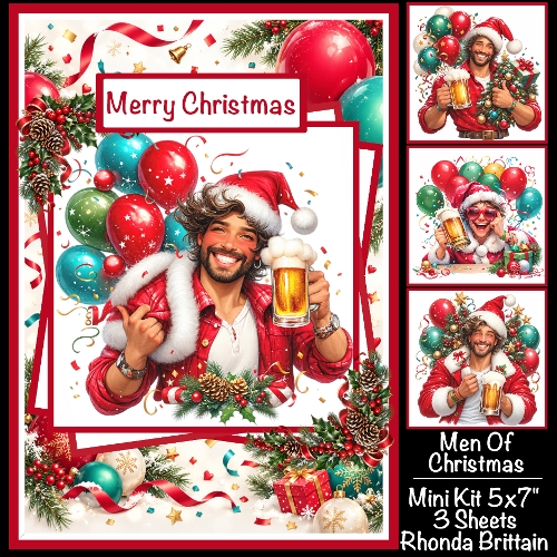 Men Of Christmas Mini Kit 5x7 (3)