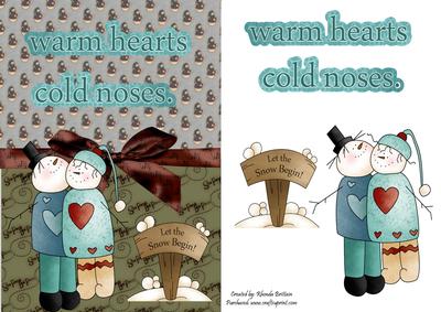 Warm Hearts Cold Noses Card Front
