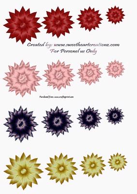 Dazzling Flowers #1 Topper