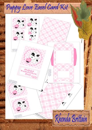 Puppy Love Easel Card Kit