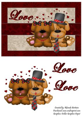 Love Puppies Card Front