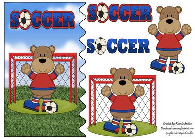 Soccer Bear Card Front