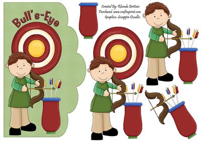 Bulls Eye Boy Card Front