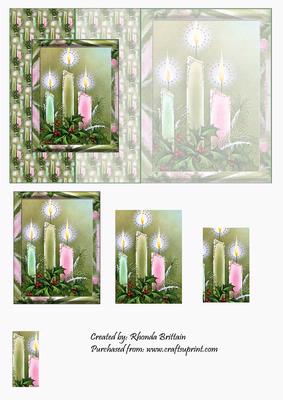 Christmas Candles Foldback