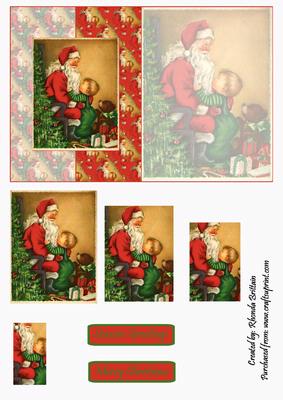 Santa and Child Foldback
