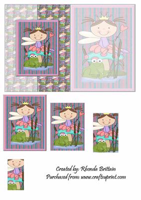 Fairy Princess and Her Frog Foldback