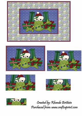 Froggy and His Christmas Presents Card Front