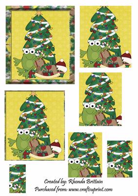 Froggy and His Christmas Tree Pyramid