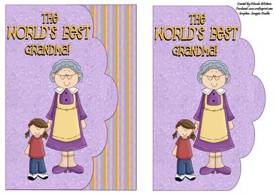Worlds Best Grandma Card Front