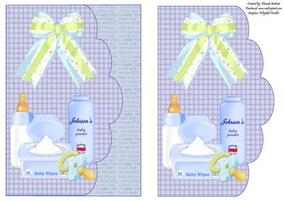 New Baby Boy Card Front