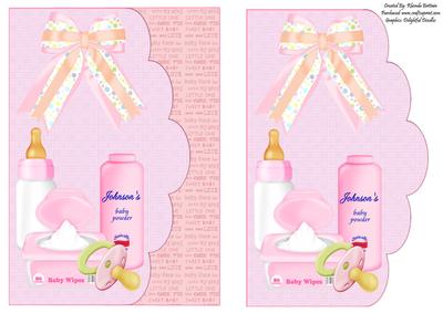 New Baby Girl Card Front
