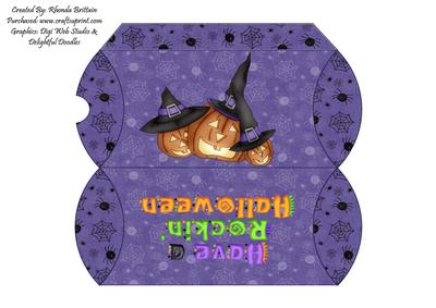 Rockin Halloween Pillow Box