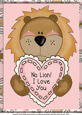 A4 No Lion I Love You