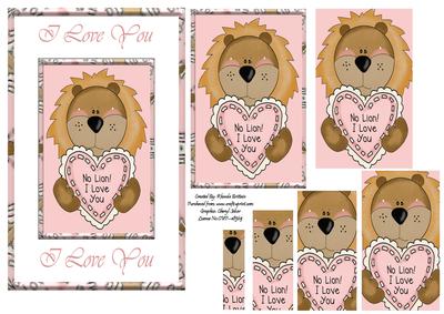 No Lion I Love You Card Front