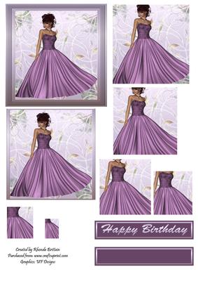 Lady in Mauve Pyramid