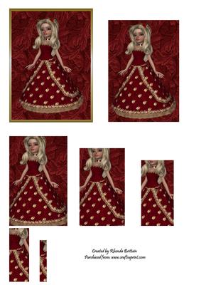 Lady in Red Pyramid