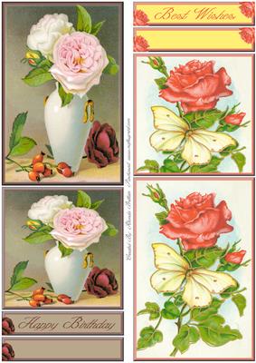 Floral Vintage Toppers 1