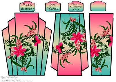 Floral Art Deco Topper 1