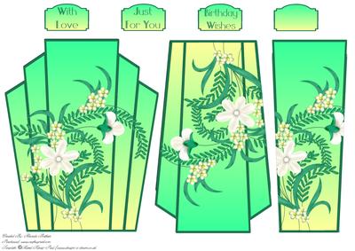 Floral Art Deco Topper 6