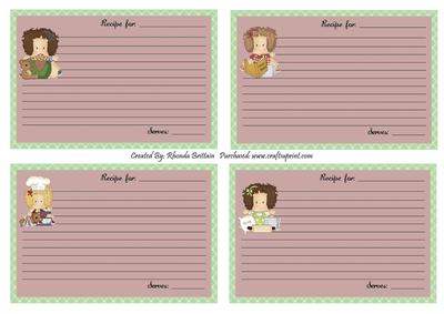 Little Audrey Recipe Cards