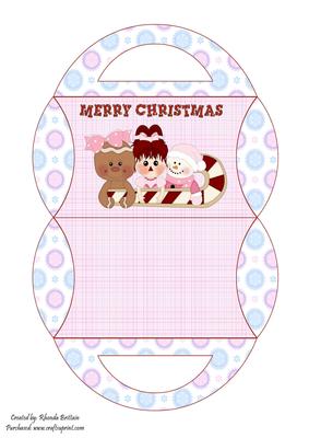 Christmas Candy Cane Pillow Purse