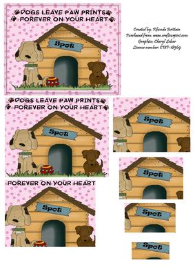Dogs Leave Paw Prints Pyramid