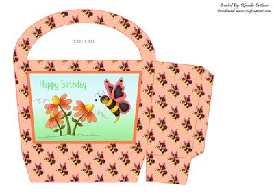 Happy Birthday Butterfly Gift Bag