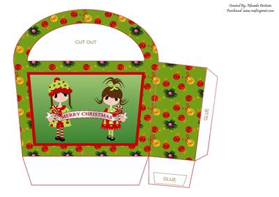 Merry Christmas Girls Gift Bag