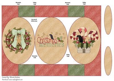 Christmas Memories Tri Fold Card