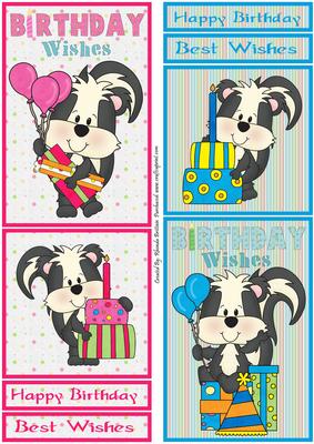 Lil Stinkers Birthday Toppers