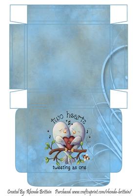 Two Hearts Tweeting as One Gift Box