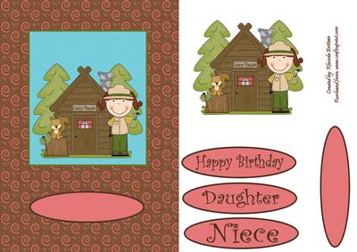 Forest Ranger Girl Card Front