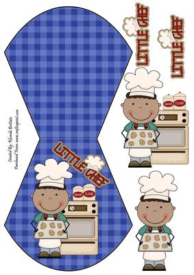 Little Chef Boy Wobble Card